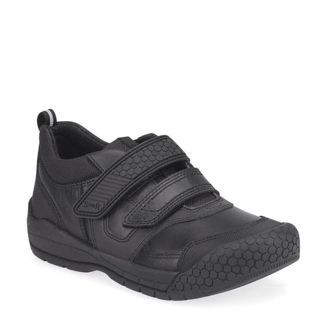 StartRite STRIKE Leather School Shoes (Black) 27-37