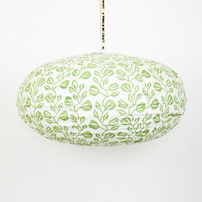 Oval Lampshade Tulip Green