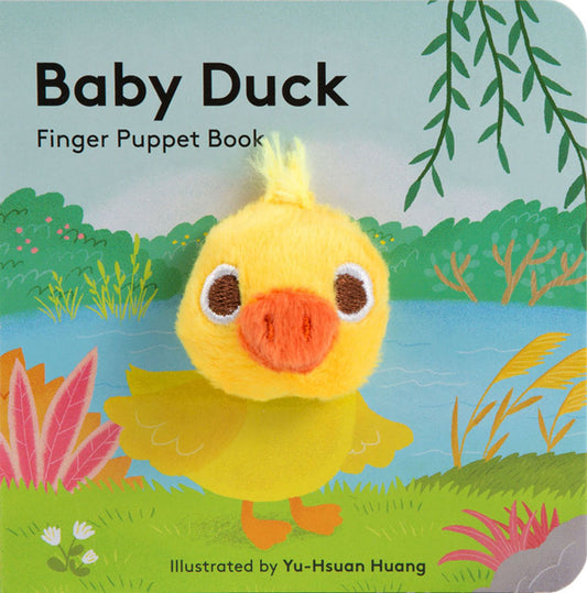 small puppet book featuring adorable baby duck