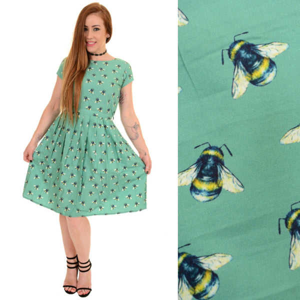 Bee Cotton Tea Dress
