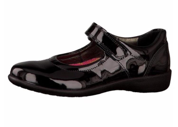 Ricosta BETH PATENT Leather School Shoes (Black)