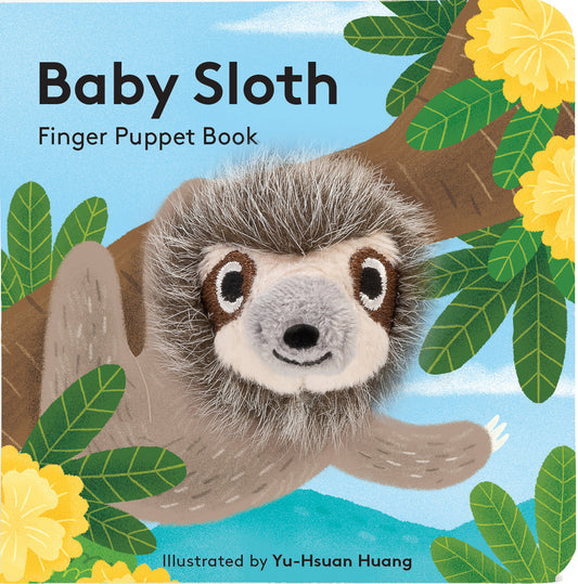 small puppet book featuring adorable baby sloth