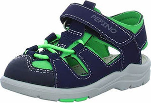 Ricosta GERY Closed-Toe Sandals (Navy/Green)  22-28