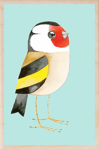 Wooden Postcard Matt Sewell Goldfinch
