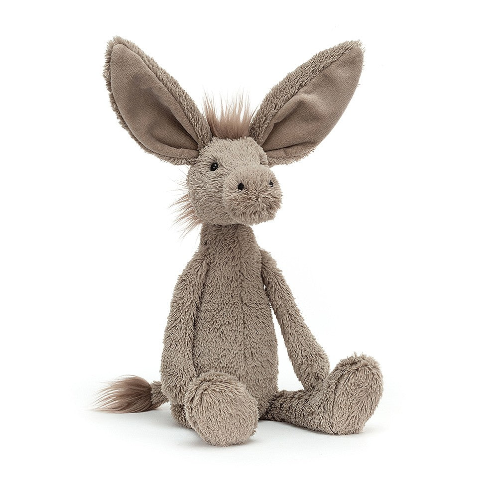 Plush toy donkey from Jellycat.  Not recommended for children under 12 months.