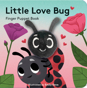 small puppet book featuring a little love bug