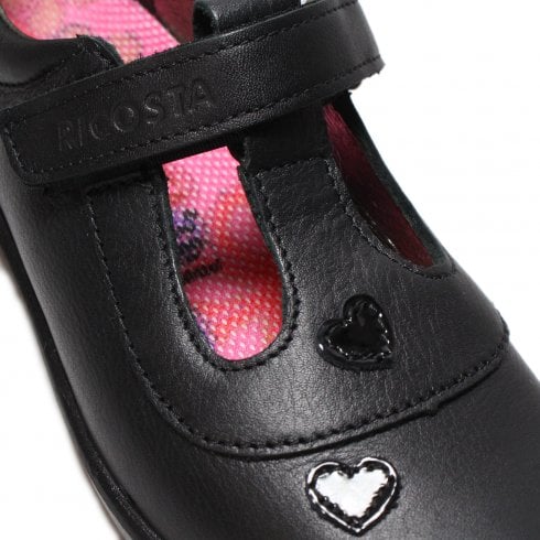 Ricosta LIZA Leather School Shoes (Black)