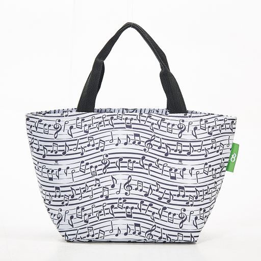 Insulated Lunch Bag White Music