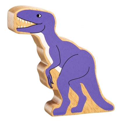 Natural Purple Velociraptor Dinosaur