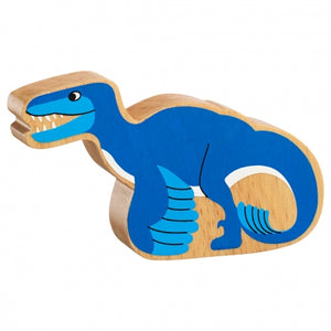 Natural Blue Utahraptor Dinosaur