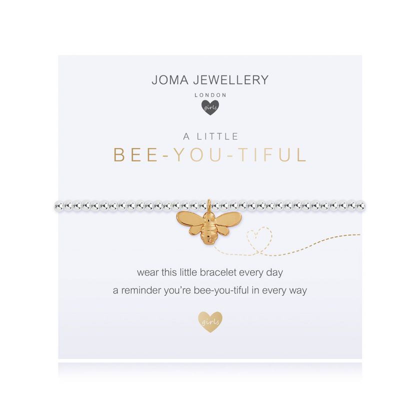 children's plated bracelet with bee charm