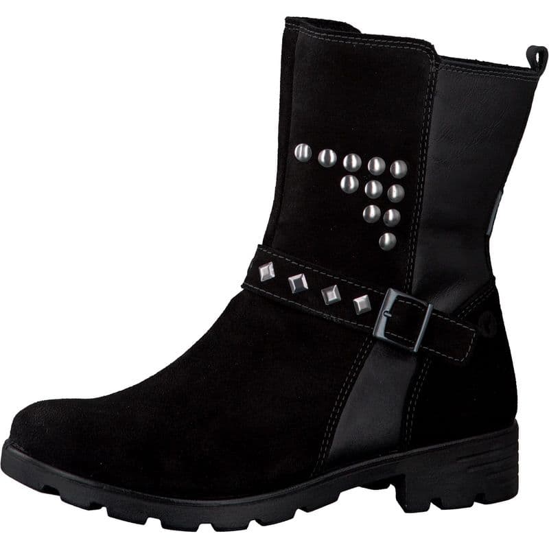 Ricosta Barefoot RIVA Suede Boots (Black) 