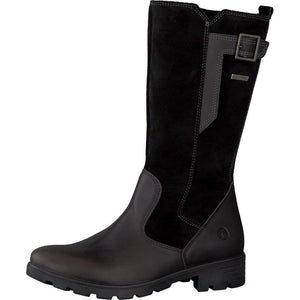 Ricosta Barefoot SOPHIE Waterproof Leather Boots (Black)