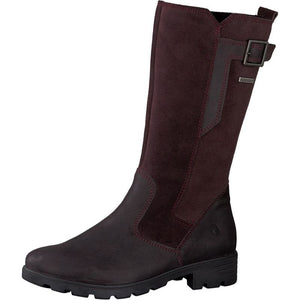 Ricosta Barefoot SOPHIE Waterproof Leather Boots (Blackberry)