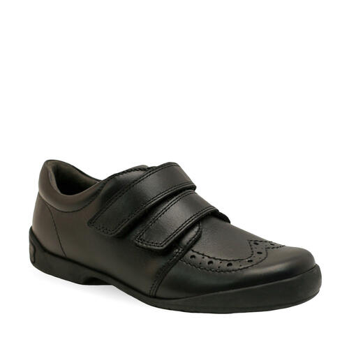StartRite FLAIR Leather School Shoes (Black)