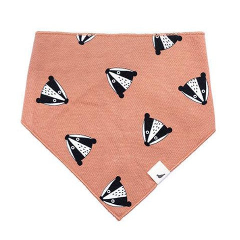 BADGER HEAD/SMALL PRINT BIB One Size