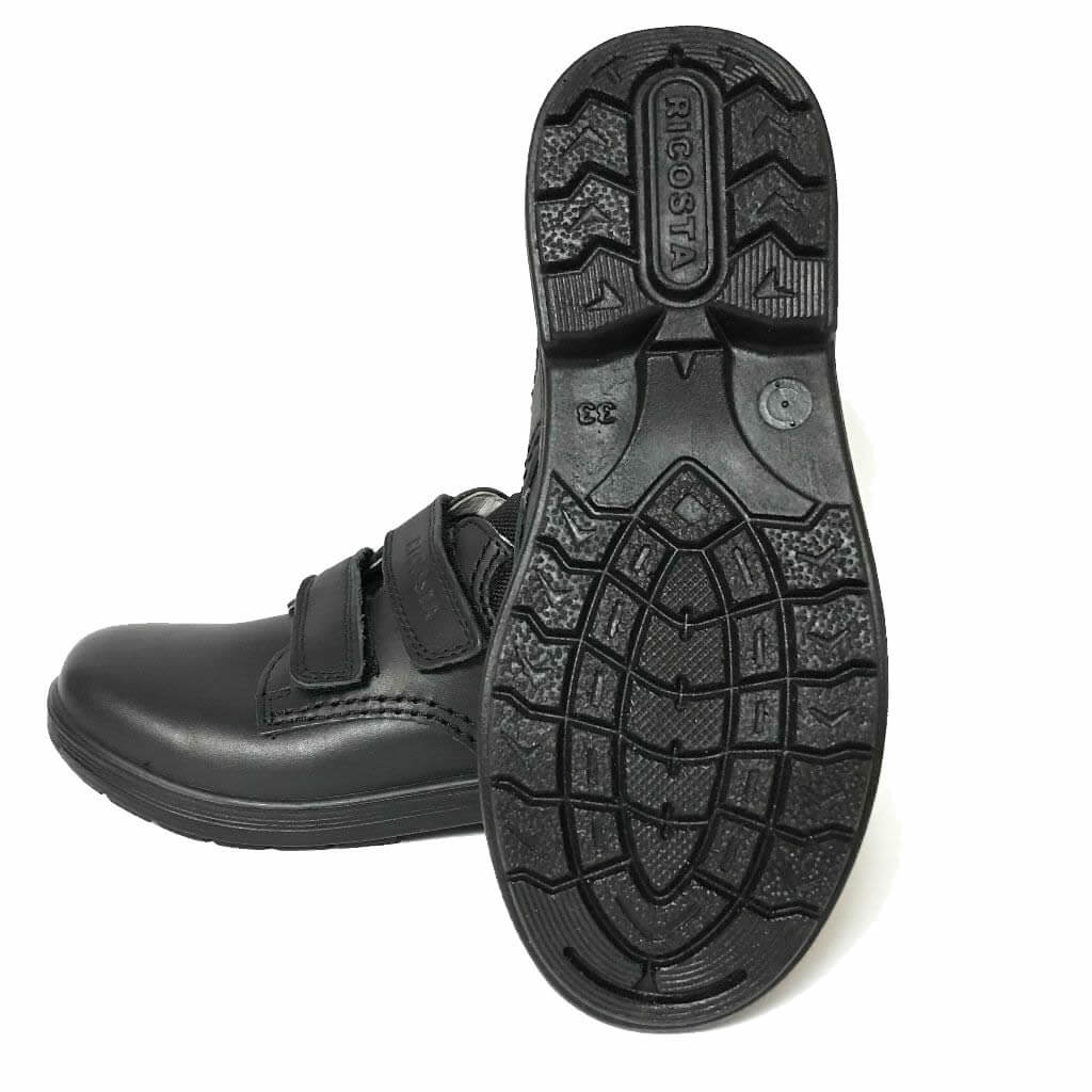 Ricosta WILLIAM Leather School Shoes (Black) 27W-28W